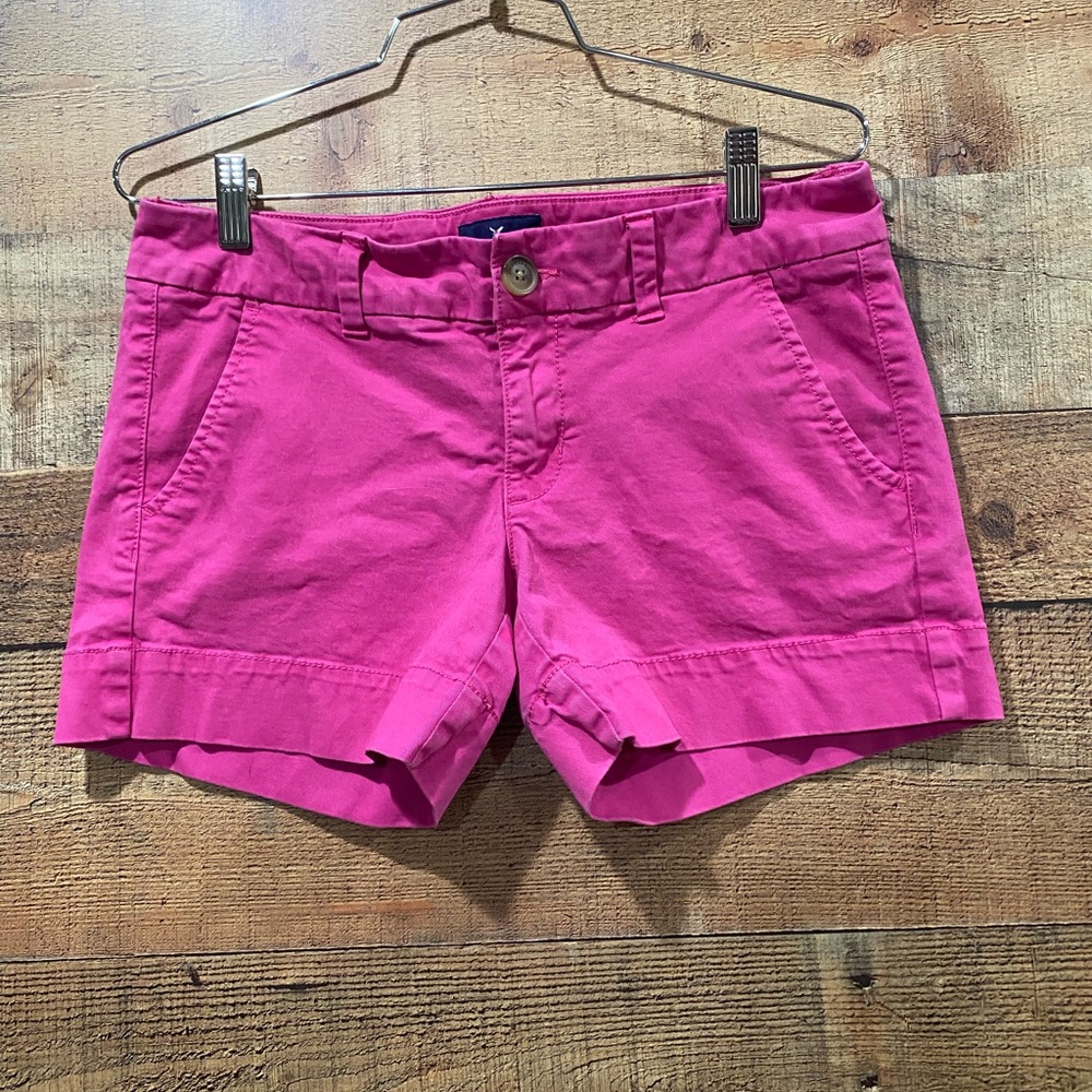 American Eagle Outfitters Pink Midi Stretchy Shorts Size 6